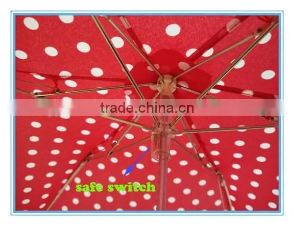 19"*6K 3 Fold Dots Mini Umbrella, Cute Pencil Umbrella, Special Umbrella