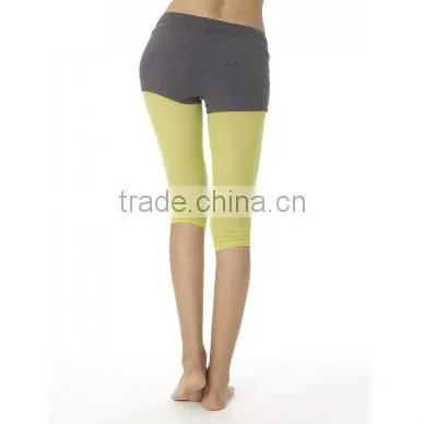 Manufacturer wholesale top quality women's nicest yoga capri with skirts