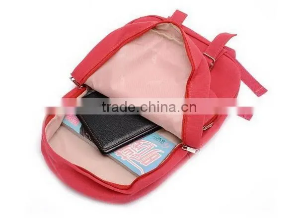 Design latest korean style cartoon girls backpack