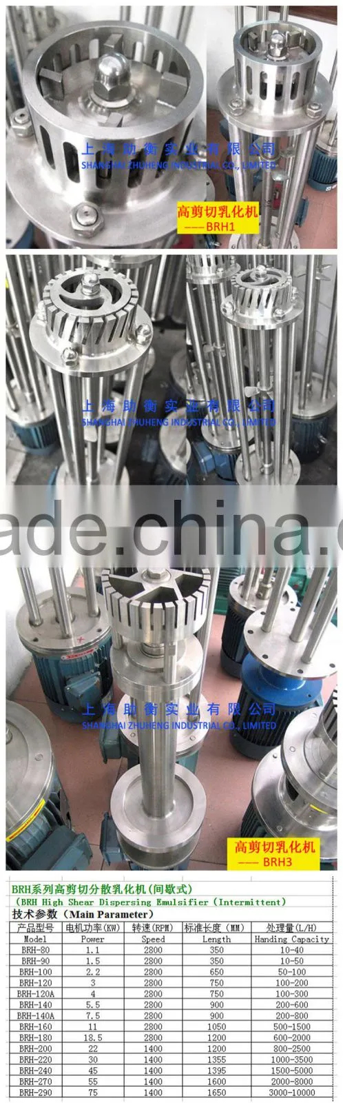 sanitary high shear mixer