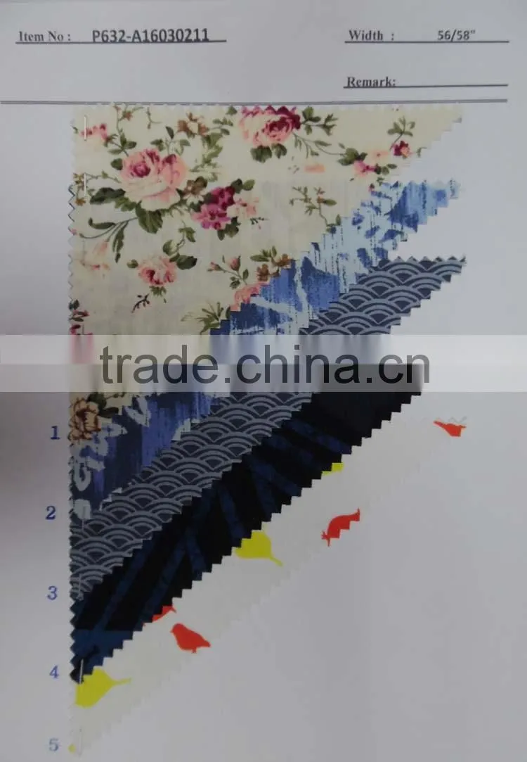 cotton printed shirting fabrics for women P6448-A16030217
