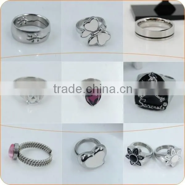 Gold Plating Mens Titanium Ring Without Stone