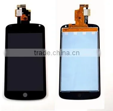 Black Color for LG nexus 4 E960 LCD touch screen Digitizer Glass screen Assembly Replacement