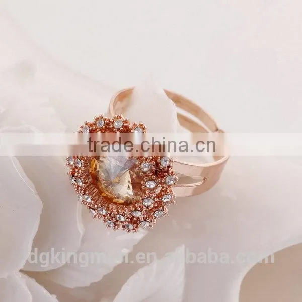 Kingman top grade updated crystal ring jewelry