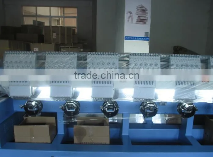 China Guangzhou CNC computer flat garment cap hat sequin towel 12 15 21 24 head 6 9 12 needles embroidery machine price