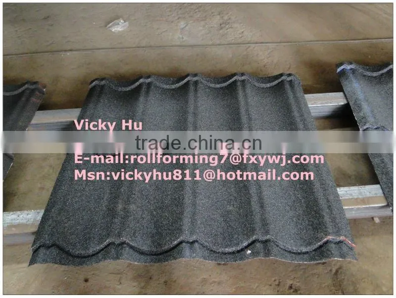 stone coated steel roof tile making machine