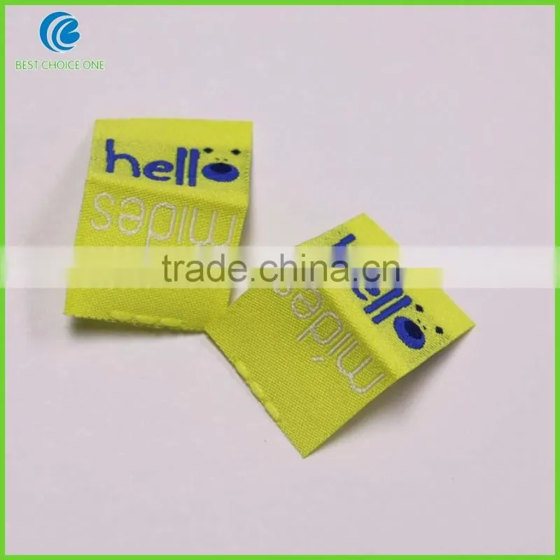 Customized High Quality Woven Clothing Labels Iron On Garment labels