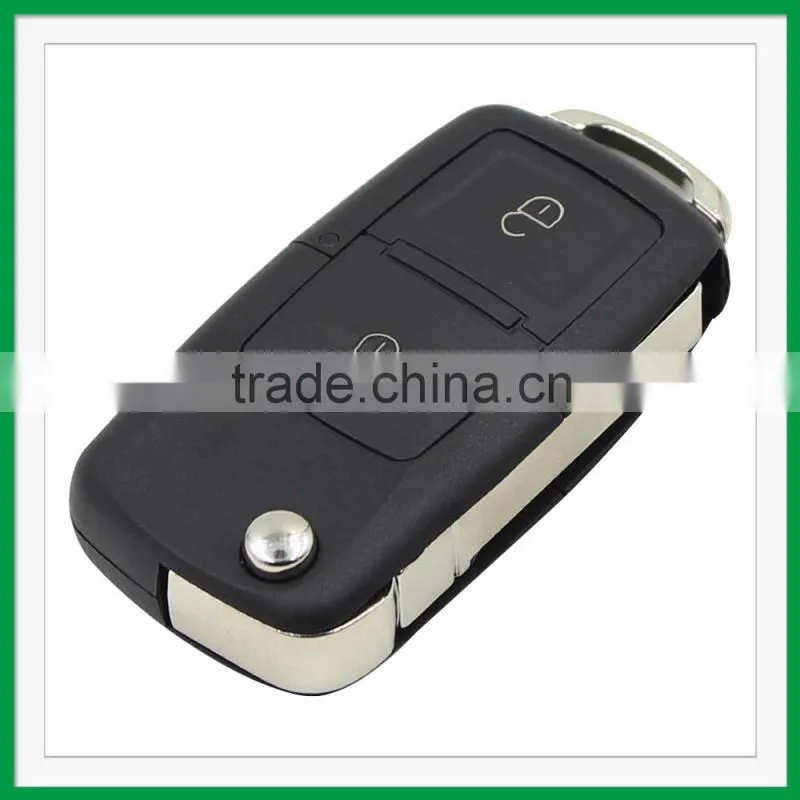 Best Price Flip Remote Key Case for VOLKSWAGEN VW Passat Golf Beetle GTI Rabbit 2 Button