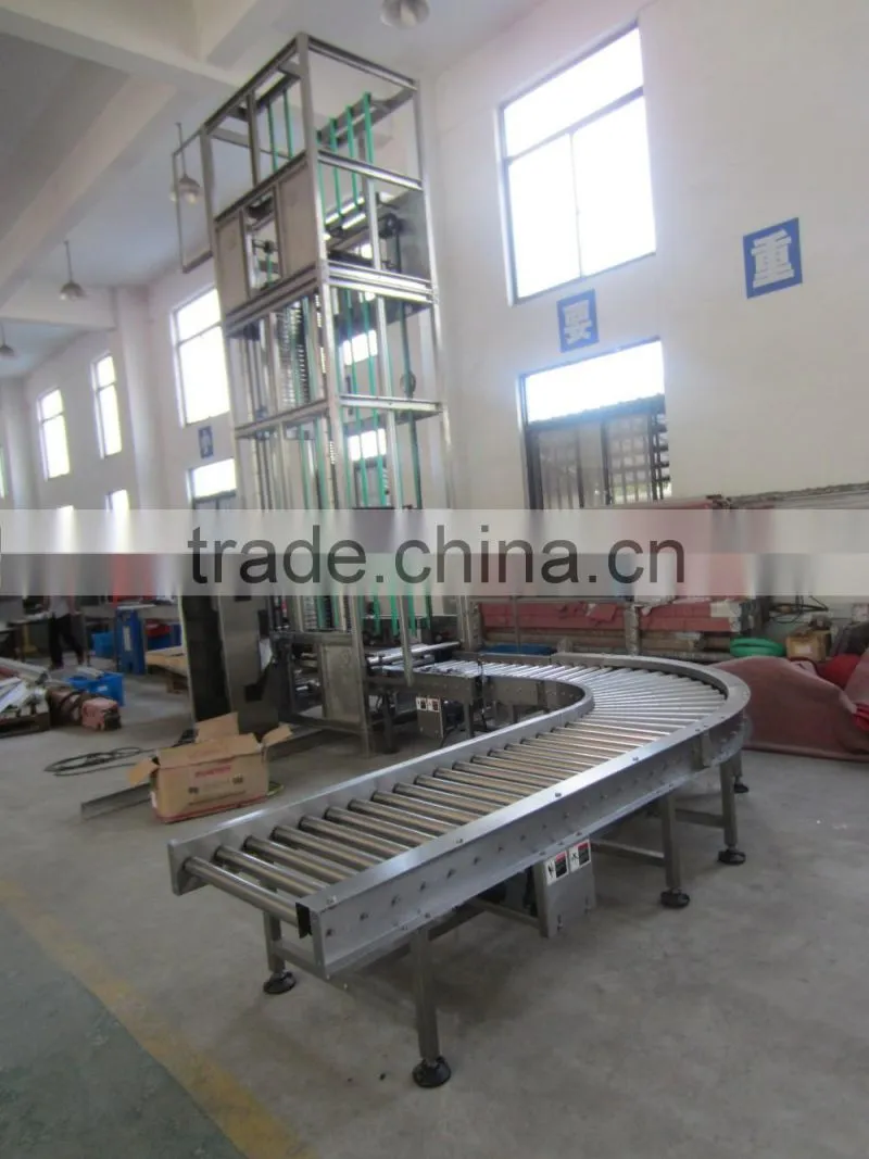 Factory customized vertical automated cargo box lift conveyor system