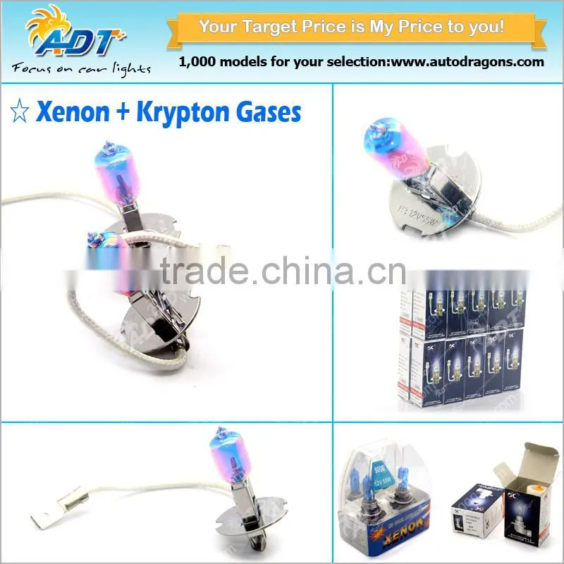 Alibaba best seller IP67 12v 55w h3 8500k 3500k 5800k 7500k clear 8500k car halogen light