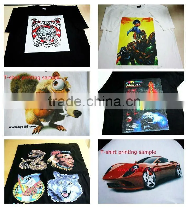 Flatbed tee shirt shrit printing machines