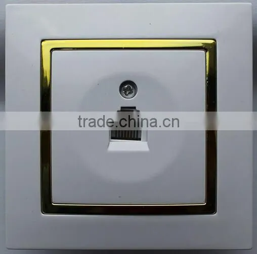 High quality European ABS shell full copper conductor flame-retarded base wall switch socket
