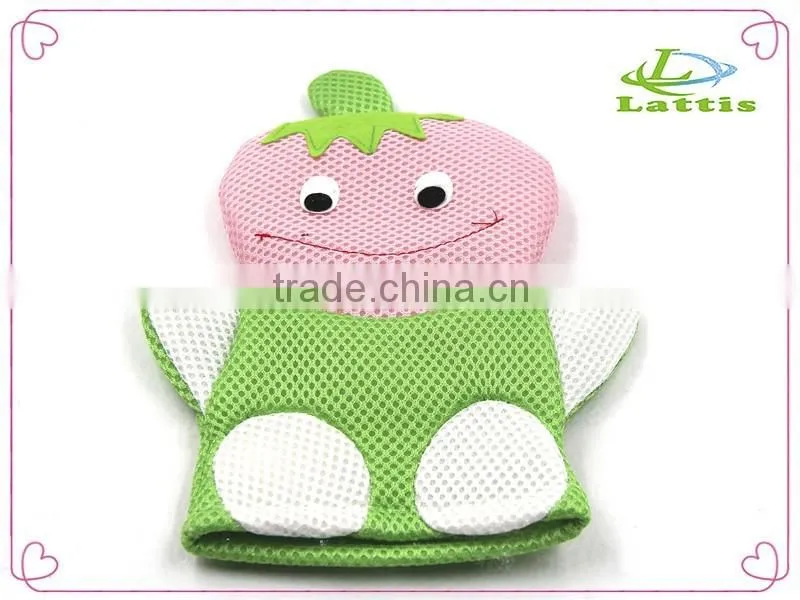 SEDEX Factory custom wholesale cute design child bath gloves/bath glove