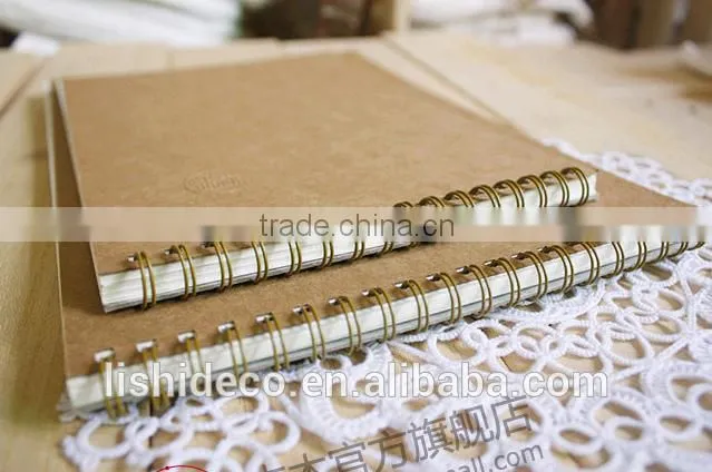 Spiral Pocket Kraft Paper Notebook Folders