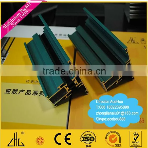 WOW!!!20 years Best sale surface treatment aluminum profile for sliding window /all colors for powder coat aluminum price