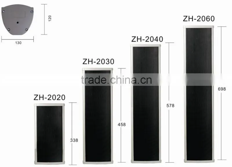 ZH-20 series indoor and outdoor waterproof column PA speaker 2016 fashion designed