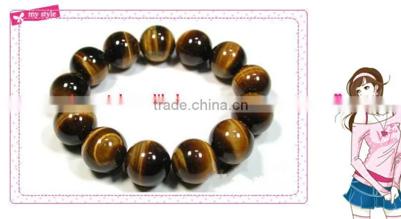 hot sale tiger eye stones beads bracelets