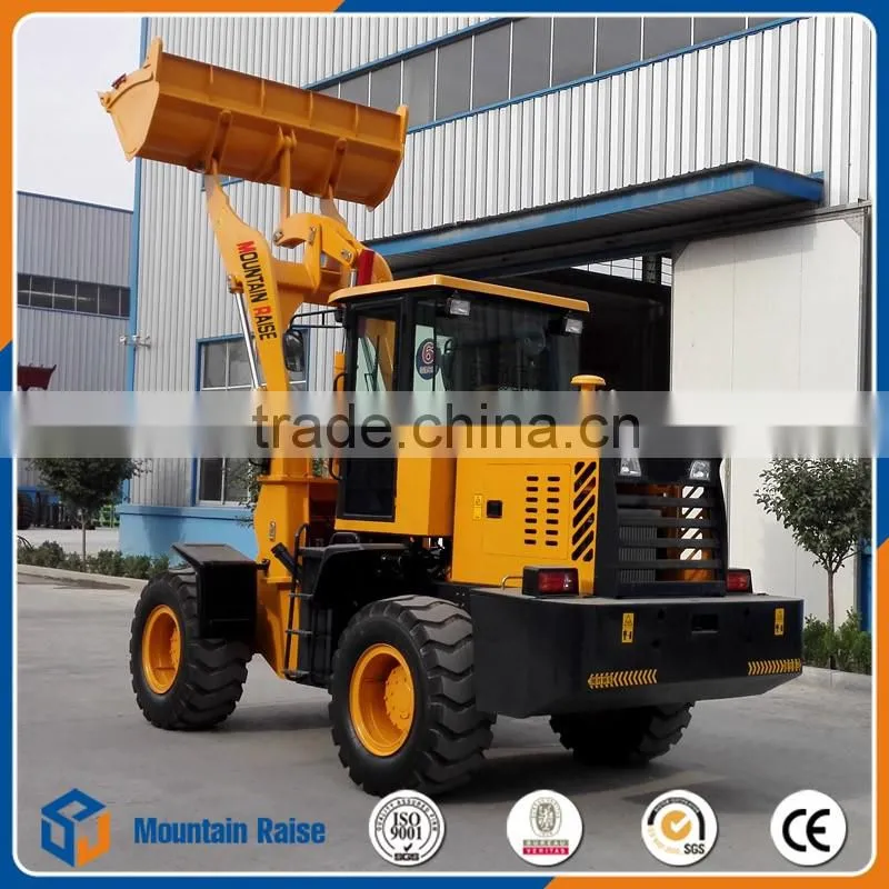 China Manufacture 1 cubic meter bucket 2 Ton wheel loader