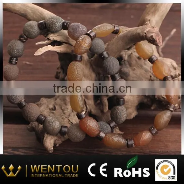 Precious jewelry made with natural seeds xinjiang agate cultured stone