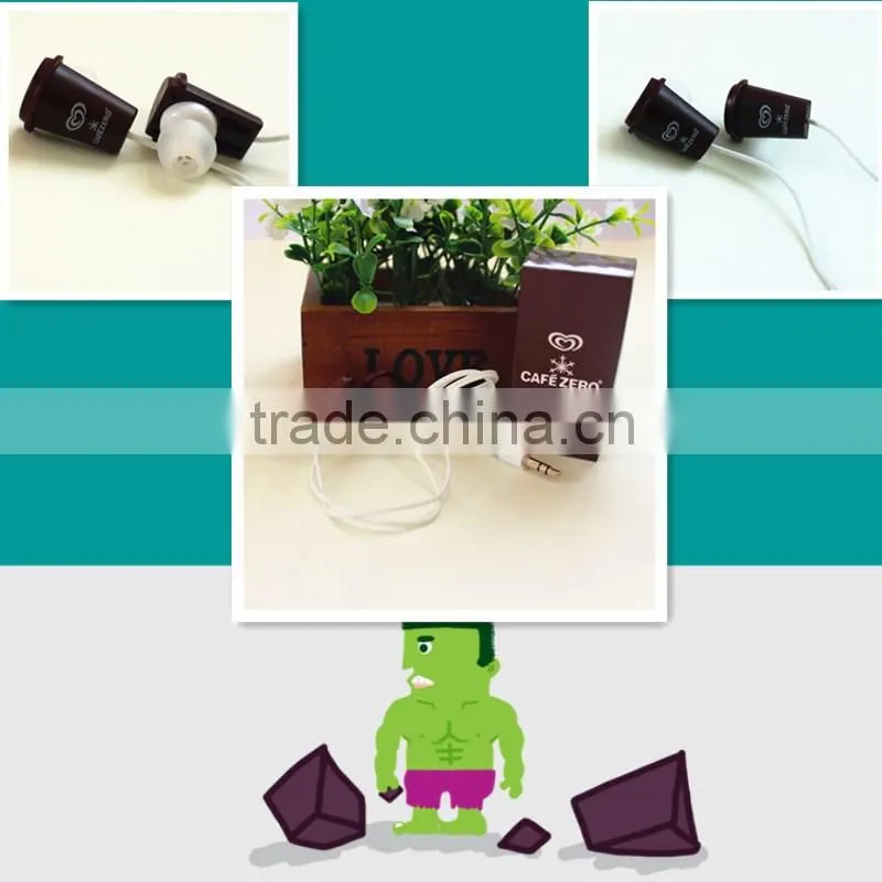 Cup shape Earphones ,Custom Earphones In Bulk,Hot Sale Mobile Earphone