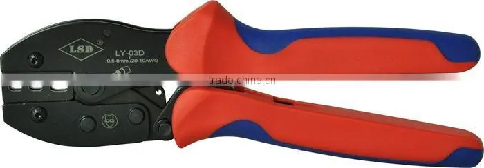 LY-03D Ratchet terminal crimping tool/plier for crimp insulated terminal and connector 0.5-6mm2