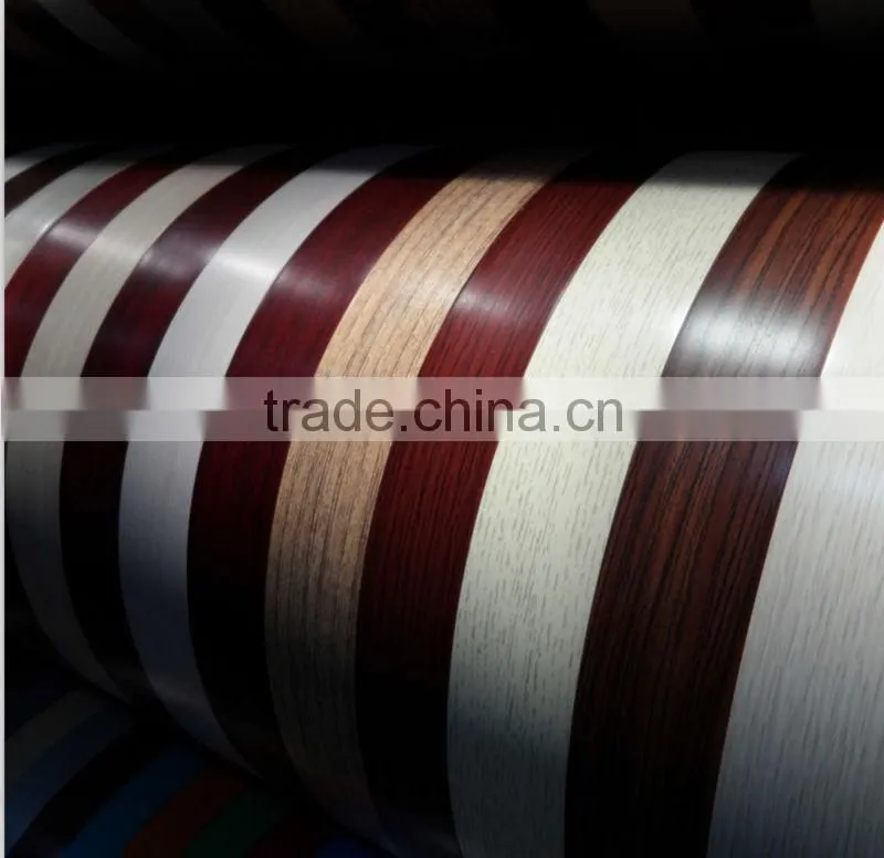 Wood grain pvc edge band
