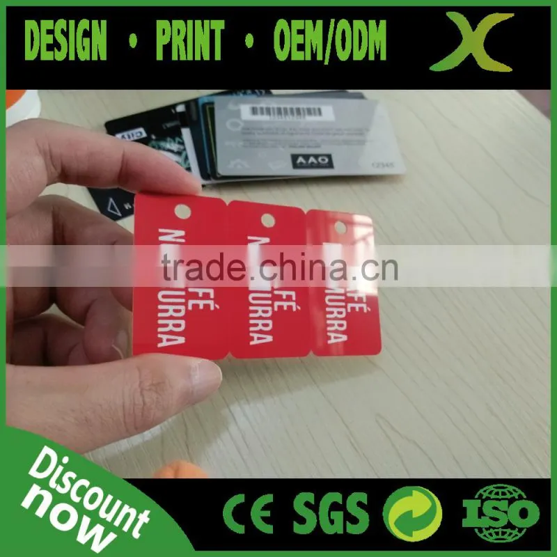 Free Design~~~High Quality Combo Card/plastic snap off combo card/ PVC key chain card