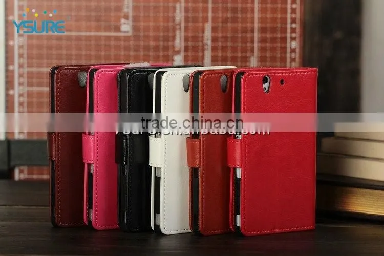 Cute Pink Flip Leather case for Sony Xperia Z L36H