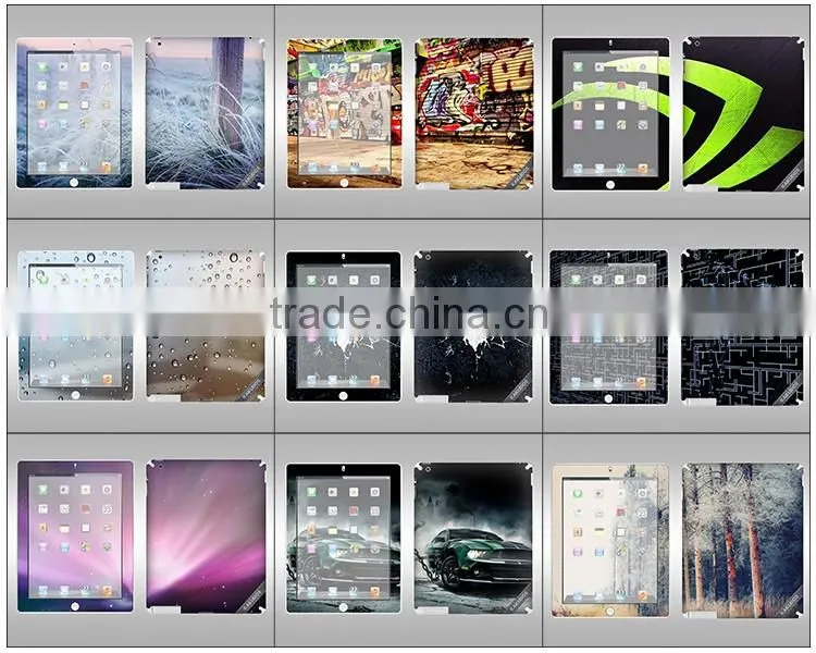 OEM removable customized decorative laptop skin sticker for ipad