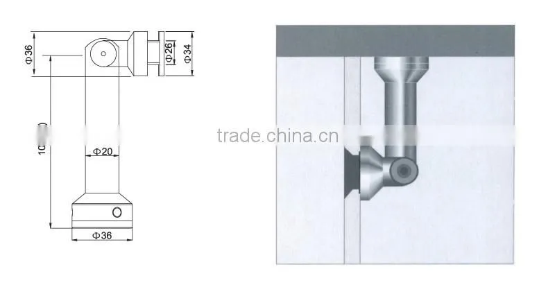 Durable bathroom Technical Support and Shower Enclosure Fittings Frameless Glass Doors