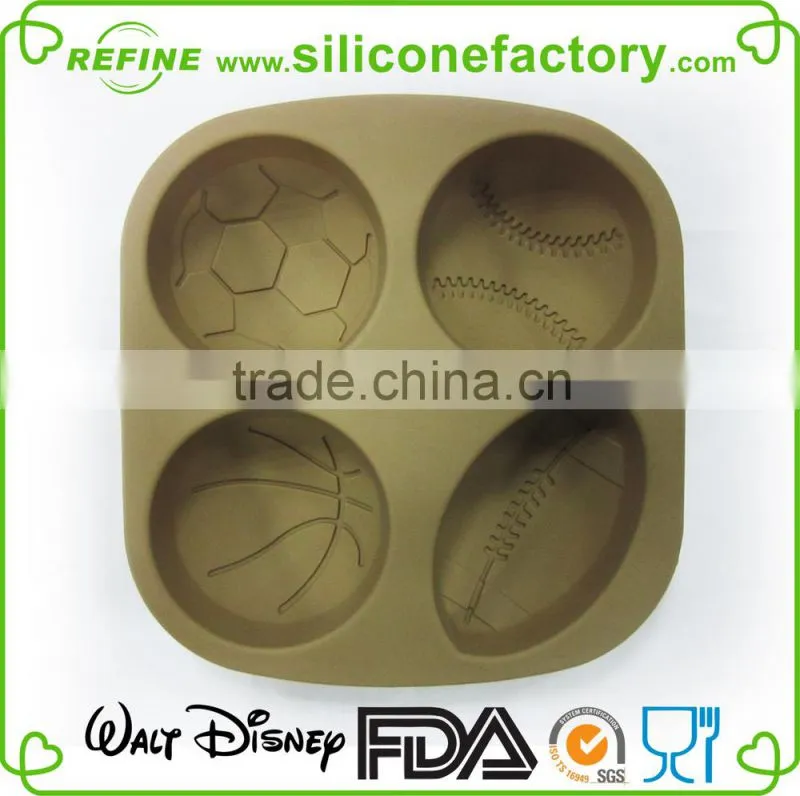 Various balls shaped non-stick 100% food grade silicone bake mold