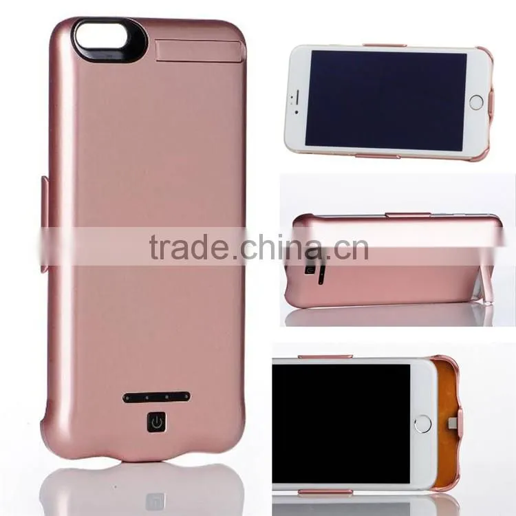 One buttom switch to charge mobile power battery case