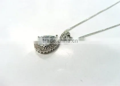 fashion necklace mood necklace cubic zircon jewelry brass