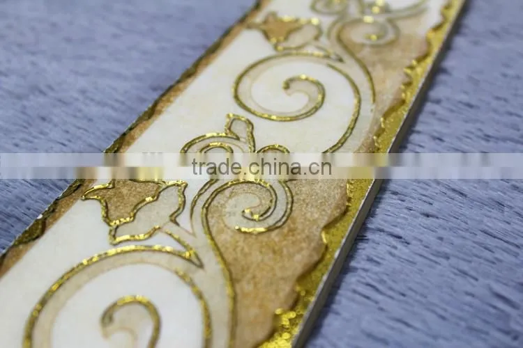 gilding listello ceramic pencil border tiles