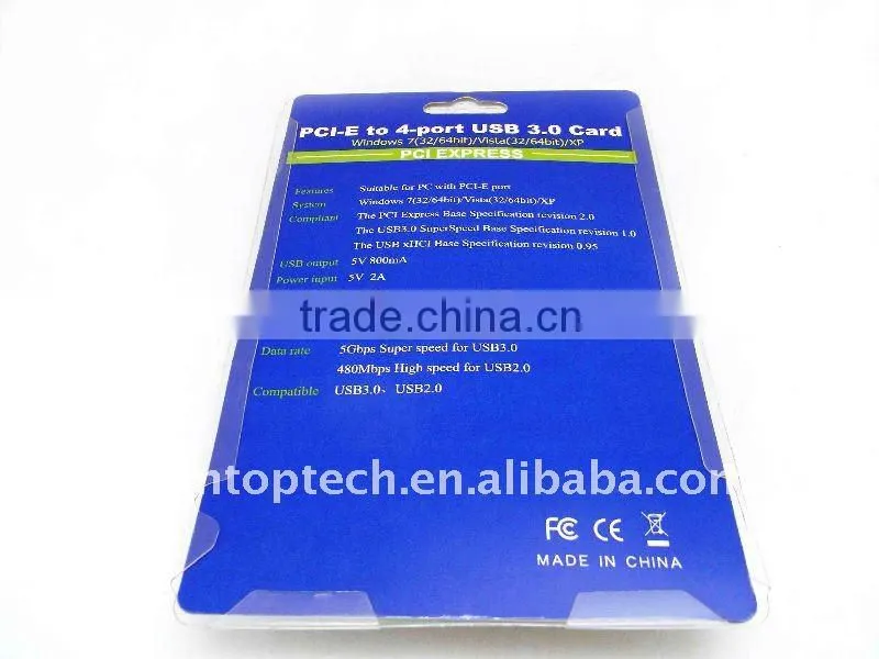 usb3.0 4-port pci express adapter card