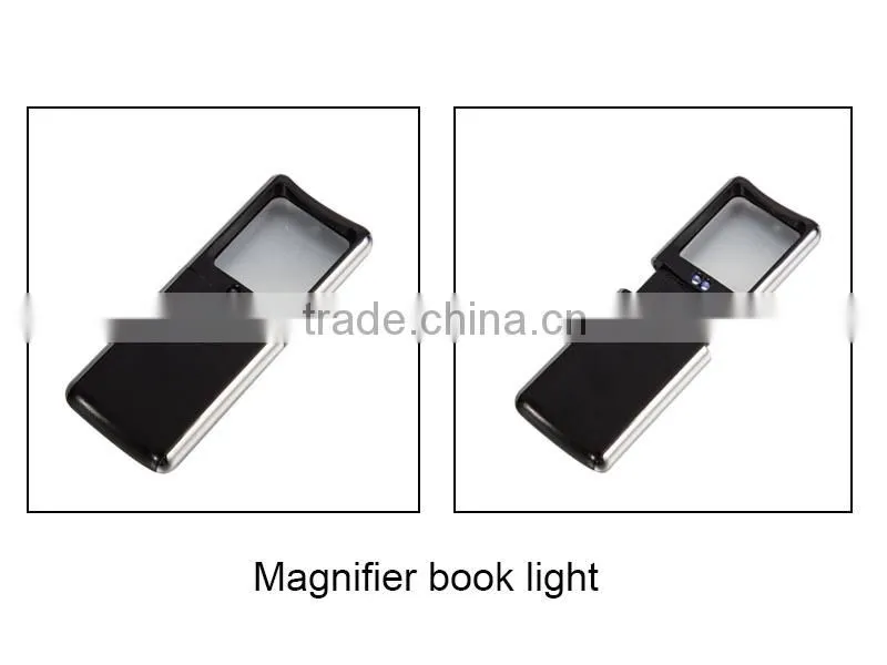 Magnifier book light led extebsible reading light great idea for reading in dark