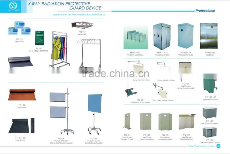Radiology Hanging Racks Protection Lead Rack