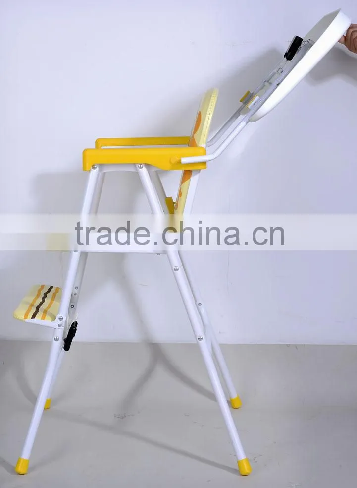 Restaurant baby high chair for breakfast, baby doll high chair, folding unique baby high chair