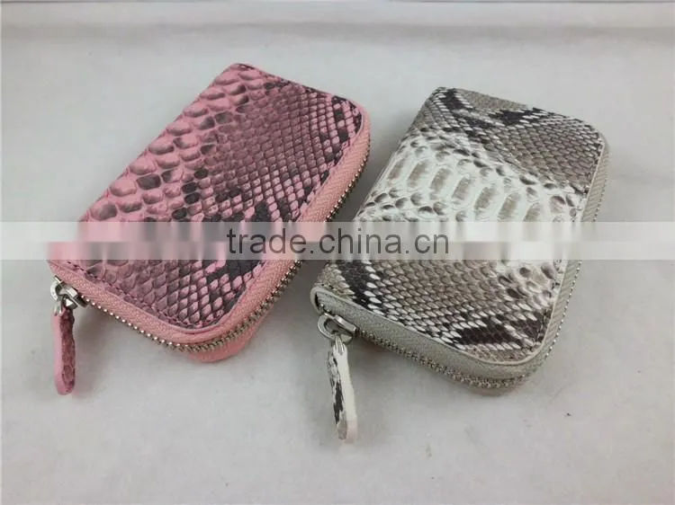 Genuine Leather Key Wallet Pocket Key Case Hot Selling Key Holder Snake Skin Credit Card Wallet