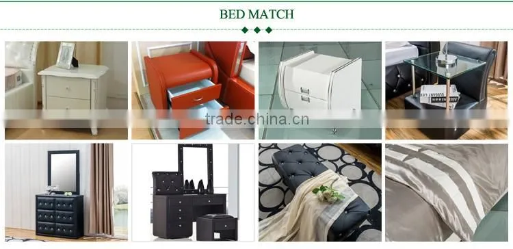 With drawers leather side tables/modern nightstand bedside table