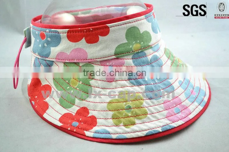 Hot Sale Ladies Style Promotional Sun Visor Caps For Summer