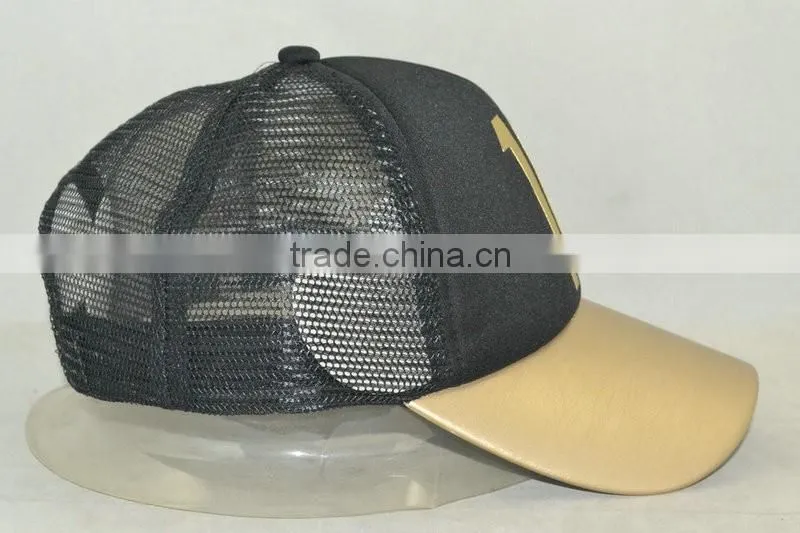 Guangzhou hat factory professional custom / 100% polyester fiber/logo printing/sponge trucker hats