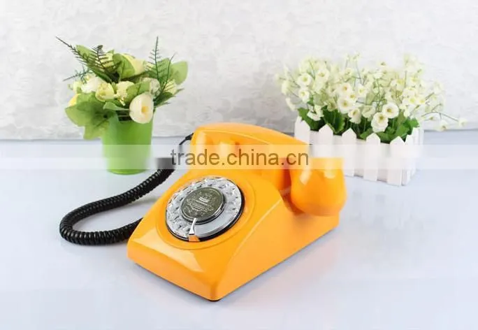Vintage Style Classic Rotary Retro Telephone With Sim Card