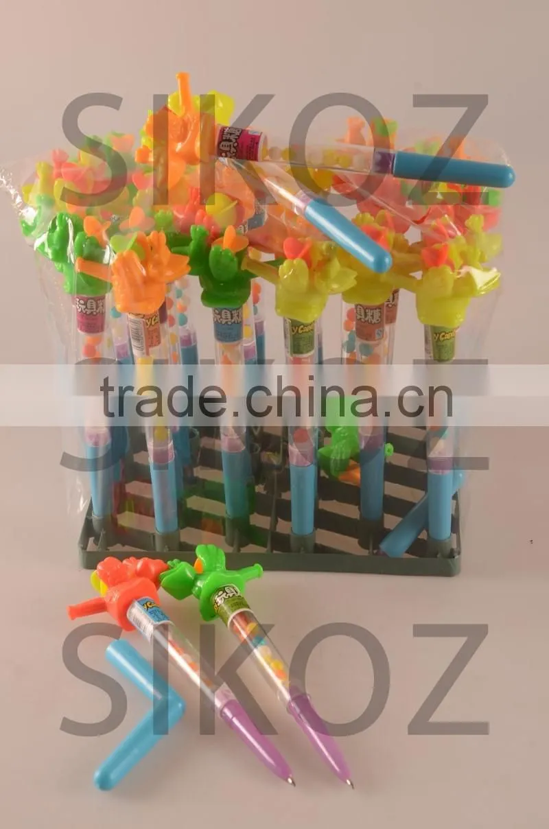 SK-T369 pen with whistle toy candy