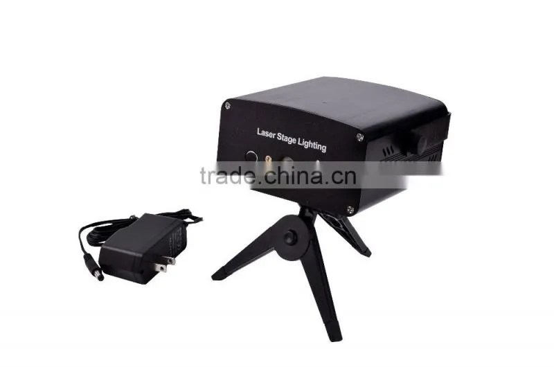 Latest design multi pattern mini laser stage lighting Projector with music controller