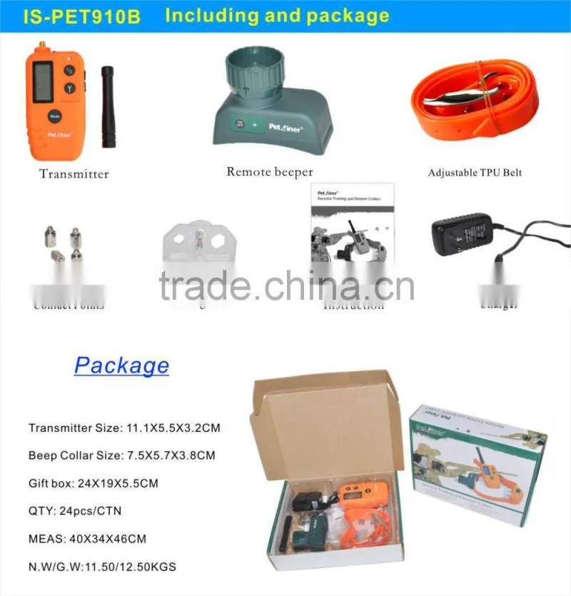 Pet Training Large Dog Device Tone Rechargeable Tone Training Collar For One Dog