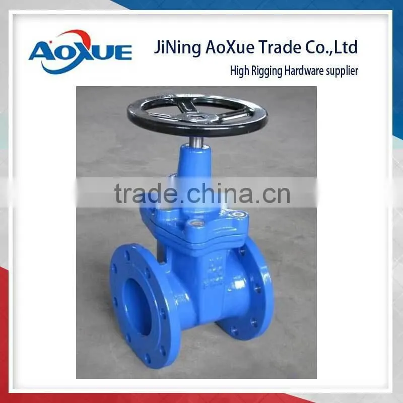 Non rising stem resilient soft seated gate valves, DIN3352, gate valve