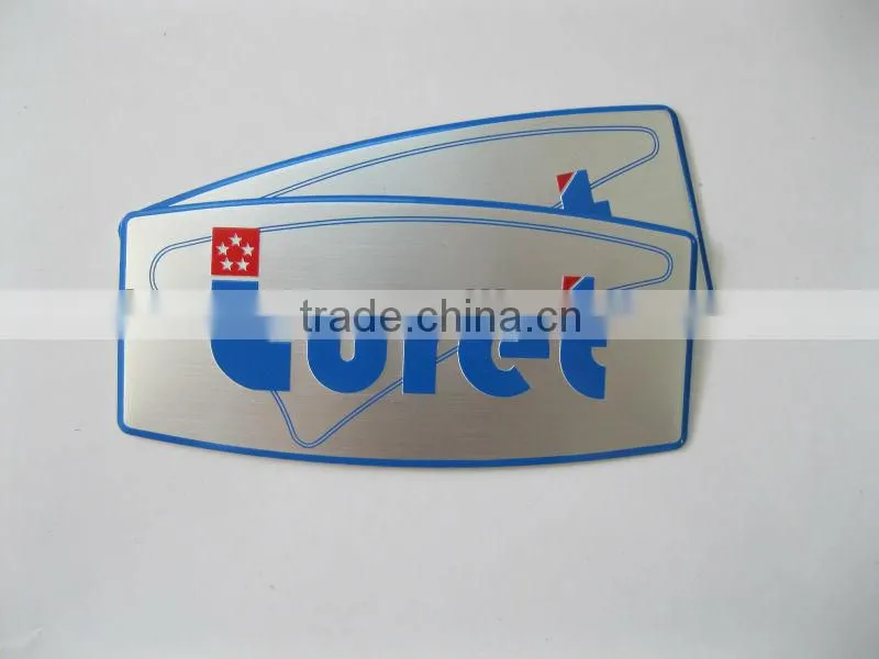 aluminum sticker custom decoration aluminum sticker