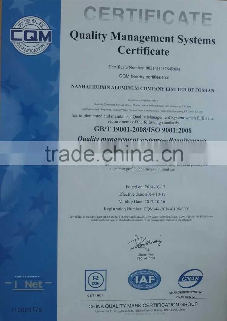 Superior quality powder caoted aluminium 6063 alloy aluminum extrusion
