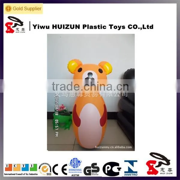 Customized inflatable PVC tumbler toys in teddy little bear shape for promotion